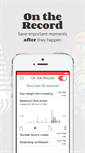 Mobile Screenshot of ontherecordapp.com